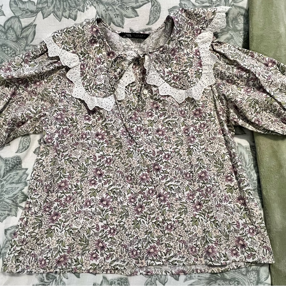 Zara Summer Floral Blouse